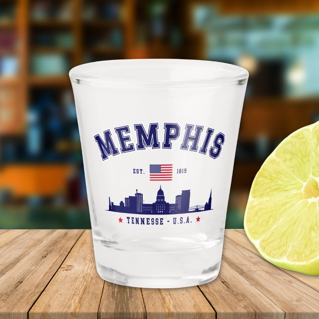 Copo De Shot "Memphis– Cheers to 1819 & the Bluff City" (Criador carregado)