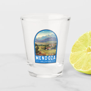 Copo De Shot Mendoza Argentina Viagem Art Vintage
