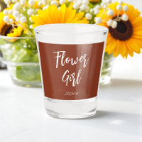 Menina das Flores Terracotta Marrom Casamento