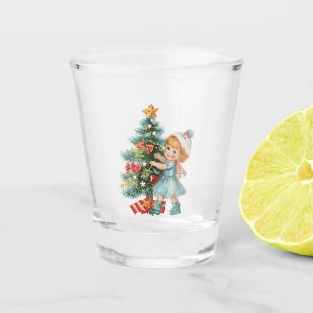 Copo De Shot Menininha Vintage (Frente)