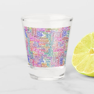 Copo De Shot Mensagem de MothssTexte Motif do Apêndice de Pergu