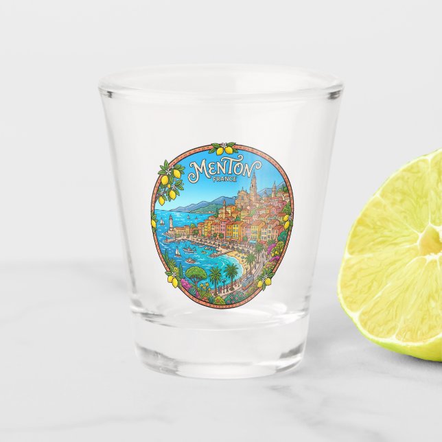 Copo De Shot Menton França (Frente)
