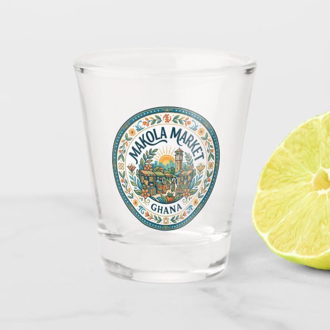 Copo De Shot Mercado Makola Gana (Frente)
