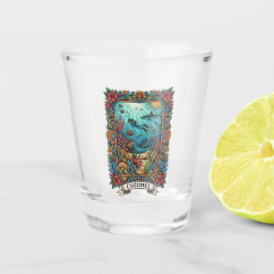 Copo De Shot Mergulhador em Cozumel México Viagem