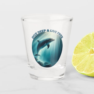 Copo De Shot Mergulhe Dolphin Livre Ao Vivo