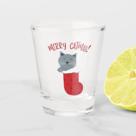 Copo De Shot Merry Catmas