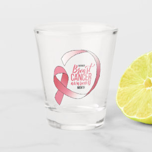 Copo De Shot Mês BCA de Desenho de Fita de câncer de mama Ros