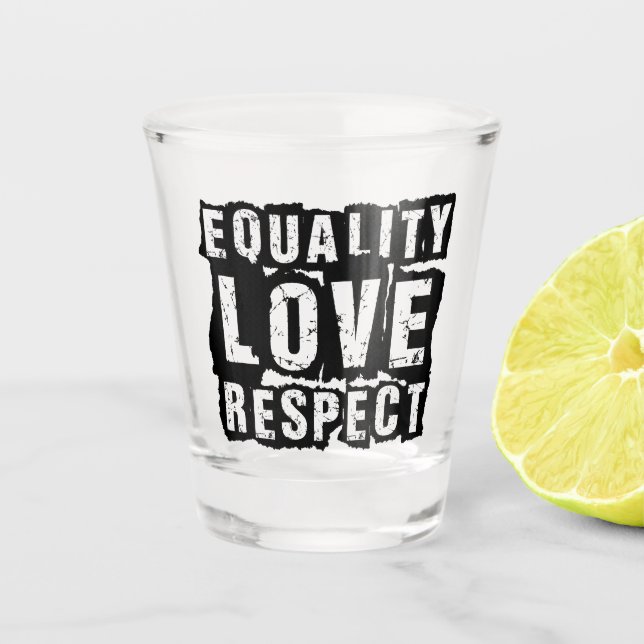 Copo De Shot Mês do Orgulho de Igualdade e Respeito (Frente)