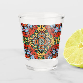 Copo De Shot Mexican folk ethnic colorful seamless pattern