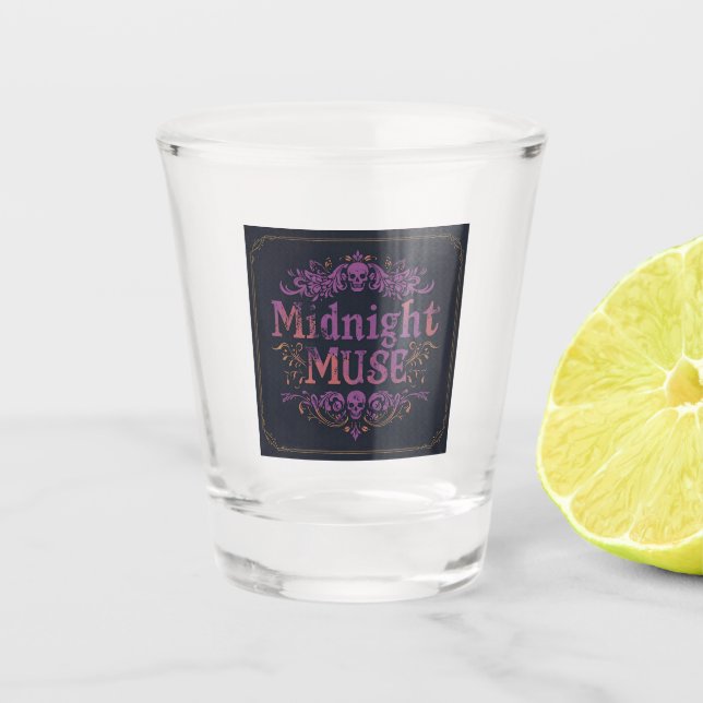 Copo De Shot Midnight Muse Gothic Shot Glass | Velvet Chaos (Frente)