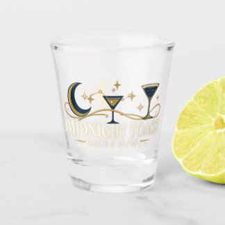 Copo De Shot Midnight Toast Shot Glass – Elegant Cocktail Desig