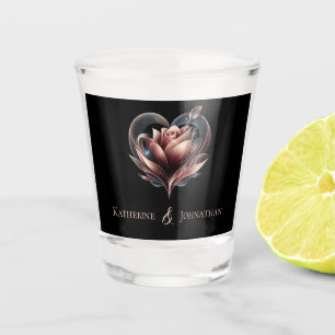Copo De Shot Modern Blush Rose-Wedding Money/shot Dance-