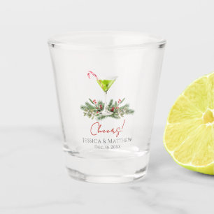 Copo De Shot Modern Cheers Candy Cane Coquetel Martini Casais