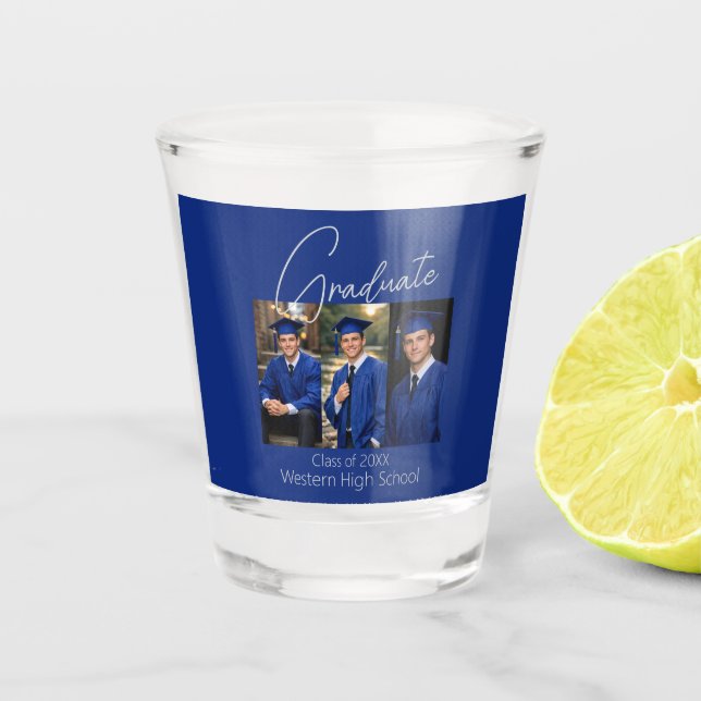 Copo De Shot Modern Graduation Photo Display (Frente)