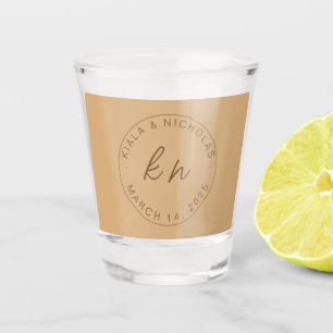 Copo De Shot , Monograma Personalizado - Lembranças de Casament
