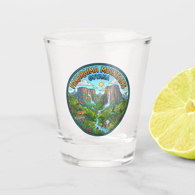 Copo De Shot Montanhas Pakaraima Guiana (Frente)