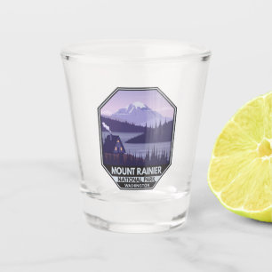 Copo De Shot Monte Rainier National Park Washington Cabin Retro