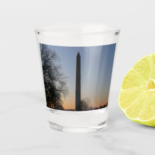 Copo De Shot Monumento a Washington no Sunset