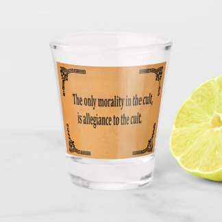 Copo De Shot Moralidade de Culto