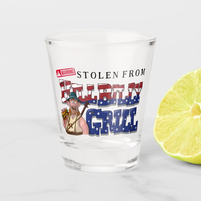 Copo De Shot Morro Divertido, Billy Grill Dinamarca. (Frente)
