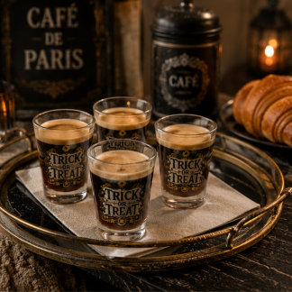 Copo De Shot Mosaico de Azulejos de Bistrô Parisiense Pint Goth