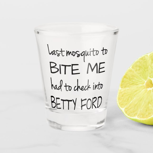Copo De Shot Mosquito bebado | Cota Divertida de Humor com Álco (Frente)