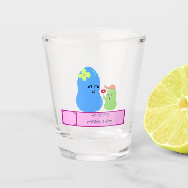Copo De Shot Mother's day glass (Frente)