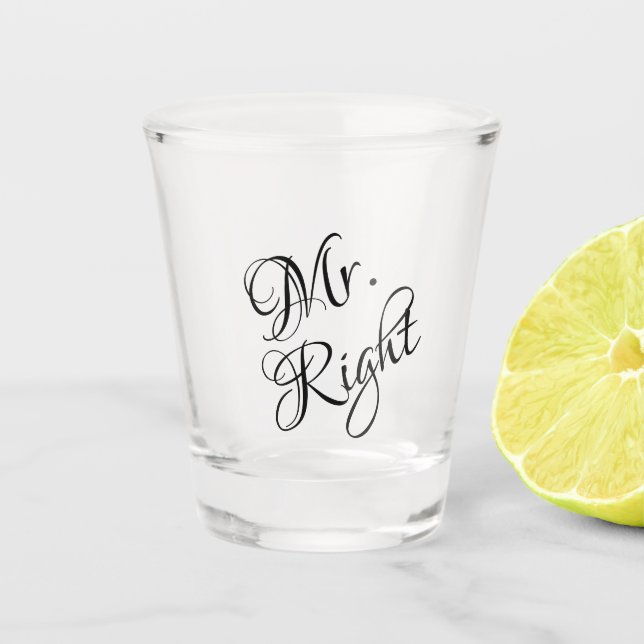 Copo De Shot Mr. Right Wine Charm (Frente)