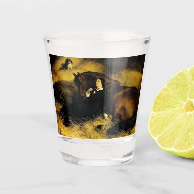 Copo De Shot Mulher e Cavalo (Frente)