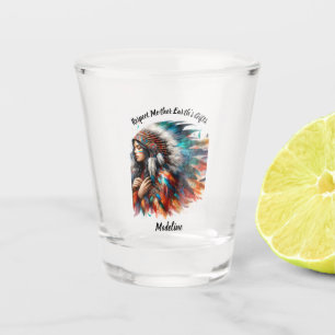Copo De Shot Mulher indígena nativa se orgulha