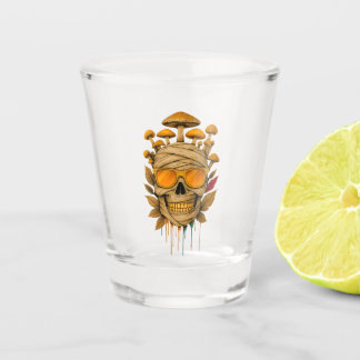 Copo De Shot Mummy Mushroom Skull