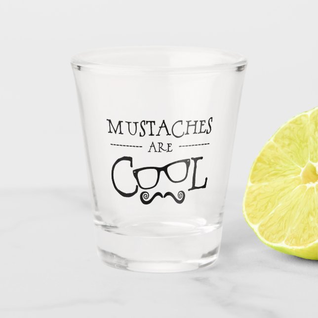 Copo De Shot Mustaches Cool Glasses (Frente)