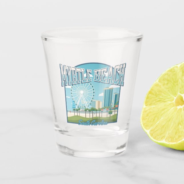 Copo De Shot Myrtle Beach, Carolina do Sul (Frente)