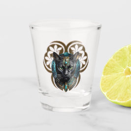 Copo De Shot Mystical cat of Egypt, black as night,
