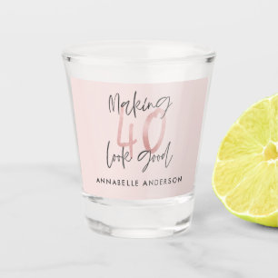 Copo De Shot na moda aniversário de 40 anos