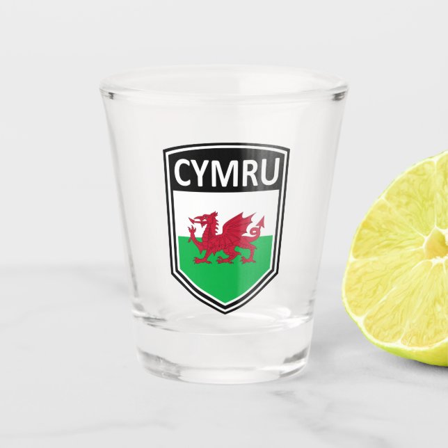 Copo De Shot Nacional - Cymru (Frente)
