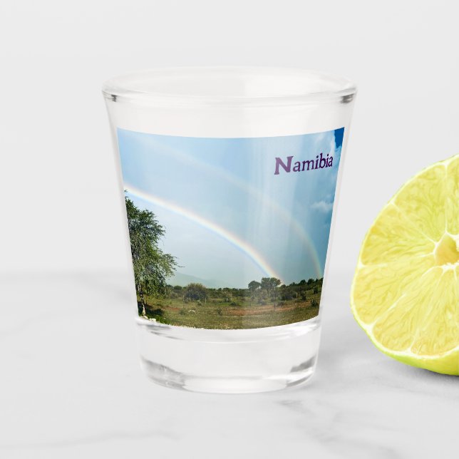 Copo De Shot Namíbia Double Rainbow (Frente)