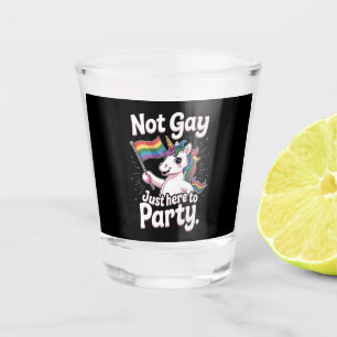 Copo De Shot Não é gay, só está aqui para festejar LGBTQ Aliado