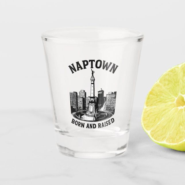 Copo De Shot Naptown Indianapolis Indiana Glassware (Frente)