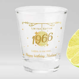 Copo De Shot Nascer em barware de 60ª festa de aniversário em 1