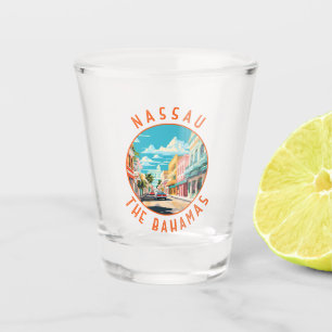 Copo De Shot Nassau Bahamas Viagem Art Vintage
