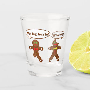 Copo De Shot Natal do humor do pão-de-espécie do feriado