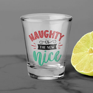 Copo De Shot Naughty é New Nice Férias de Natal engraçadas