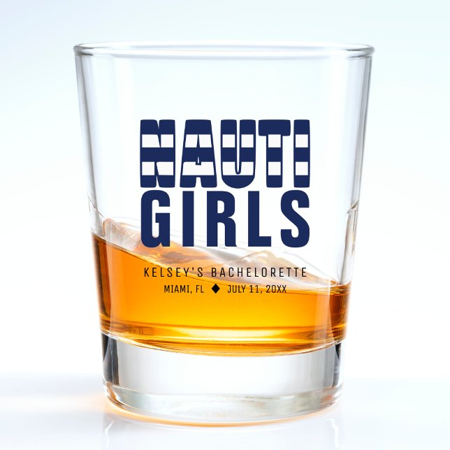 Copo De Shot Nauti Garotas Divertida Despedida de Solteira (Nauti Girls Funny Bachelorette Party Shot Glass
)