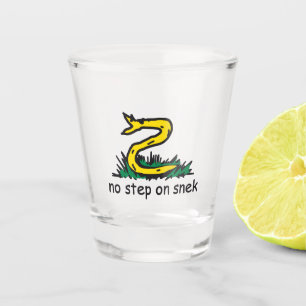 Copo De Shot Nenhum passo no meme snek Gadsden paródia SnekRigh