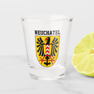 Copo De Shot Neuchâtel casaco de braços, Suiça