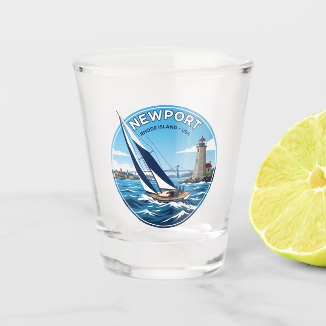 Copo De Shot Newport Rhode Island (Frente)