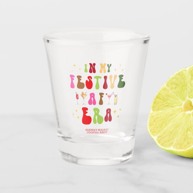 Copo De Shot No Natal Festivo Da Minha Era AF (Frente)