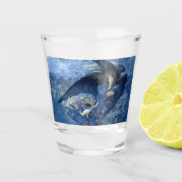 Copo De Shot Noite com seu trem de estrelas (Angel com Cherubs)