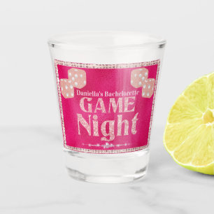 Copo De Shot Noite de Jogo das Damas de Gelo Rosa Quente